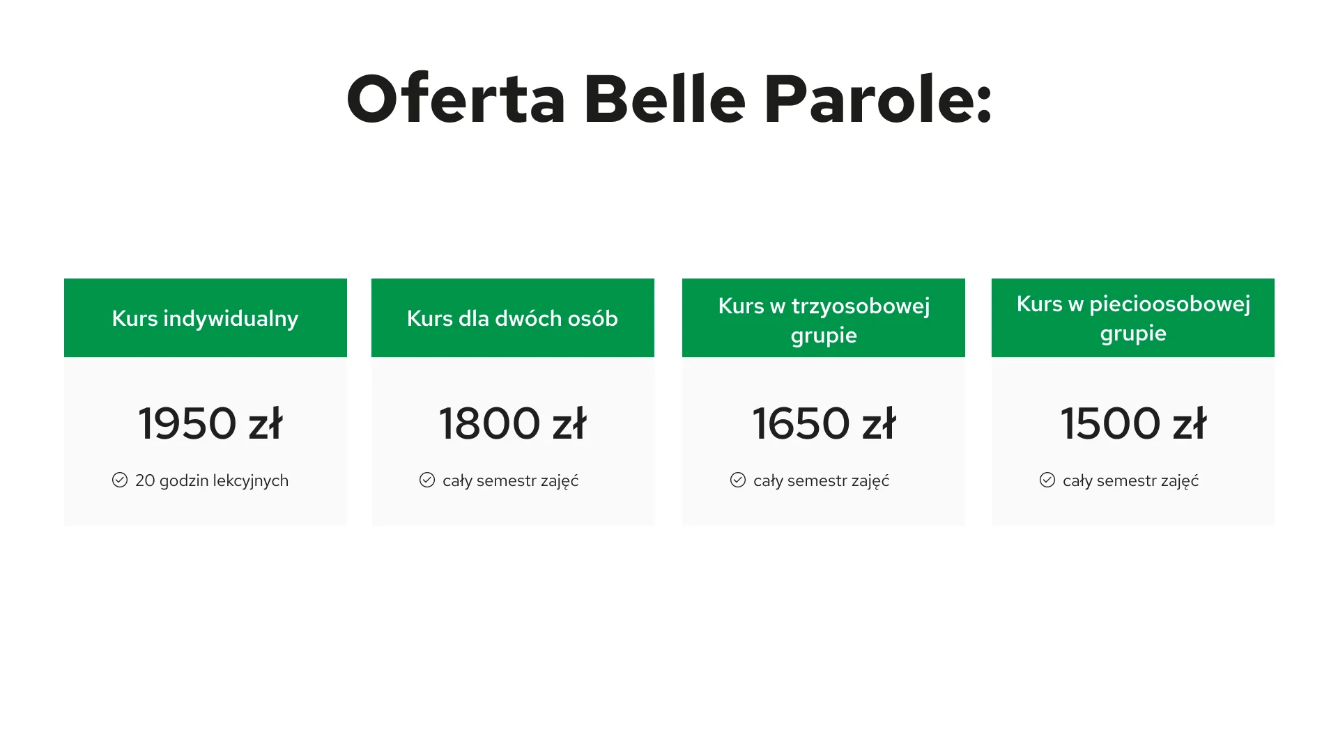 Oferta Belle Parole