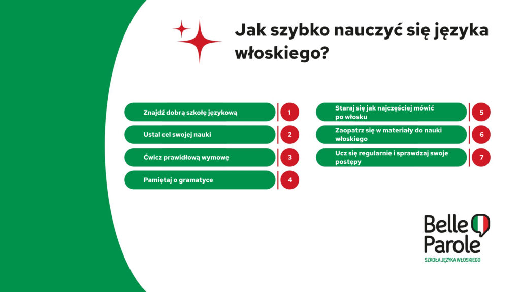 Jak szybko nauczyć się języka włoskiego?