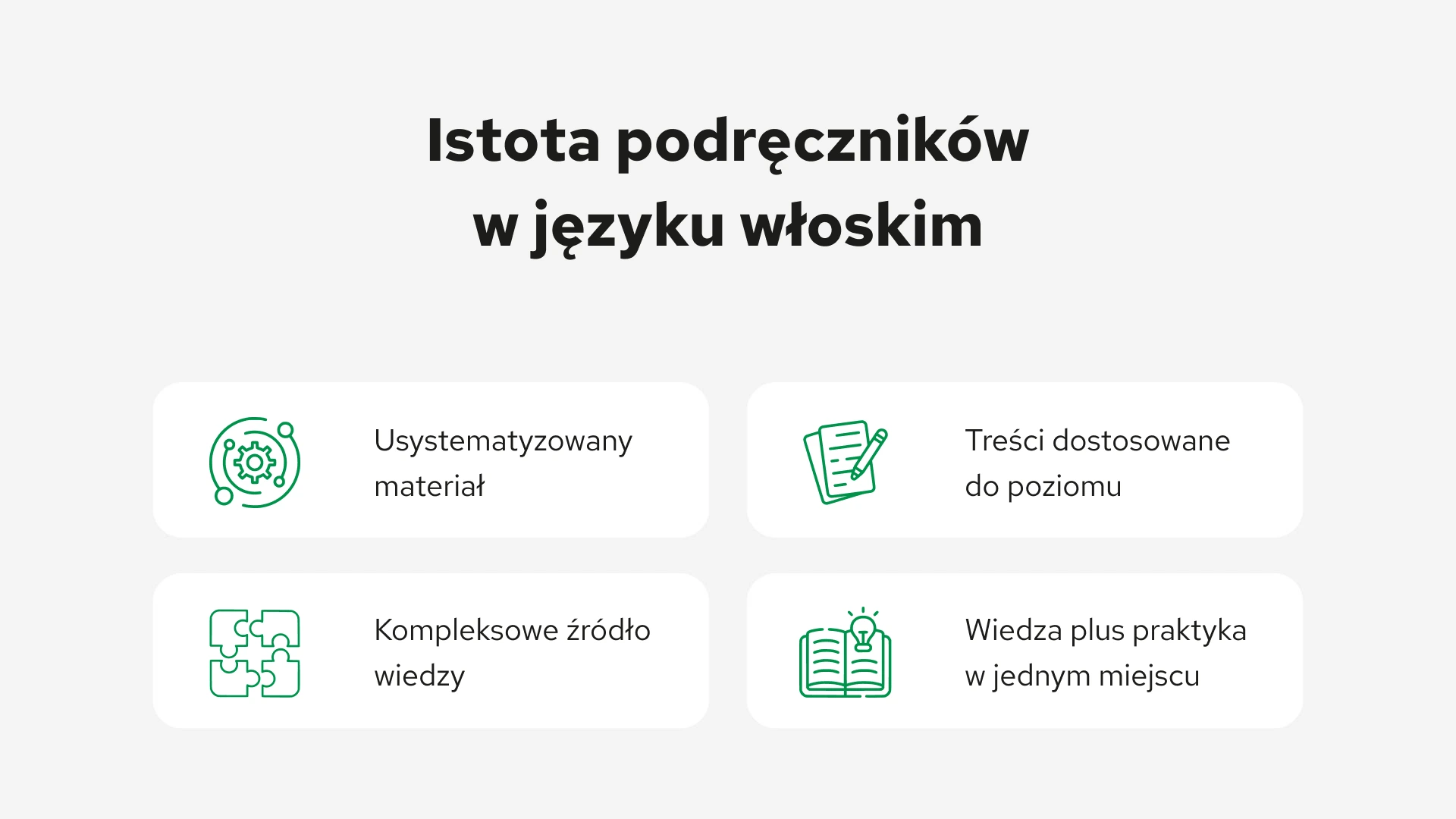 Wybór podręczników do nauki języka włoskiego
