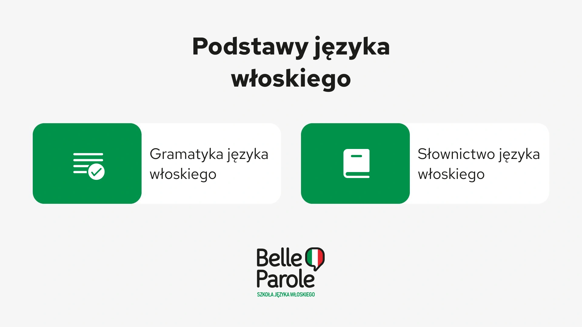 Podstawy języka włoskiego