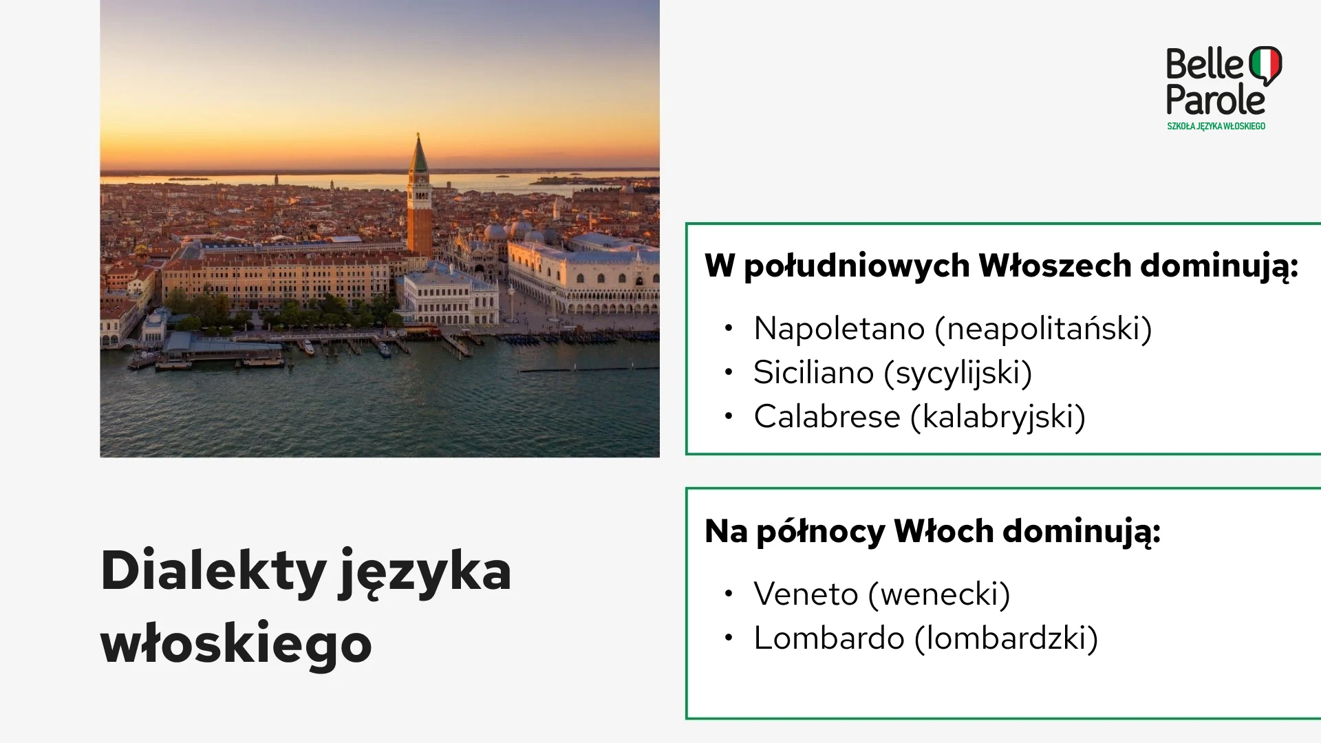 Najpopularniejsze dialekty języka włoskiego