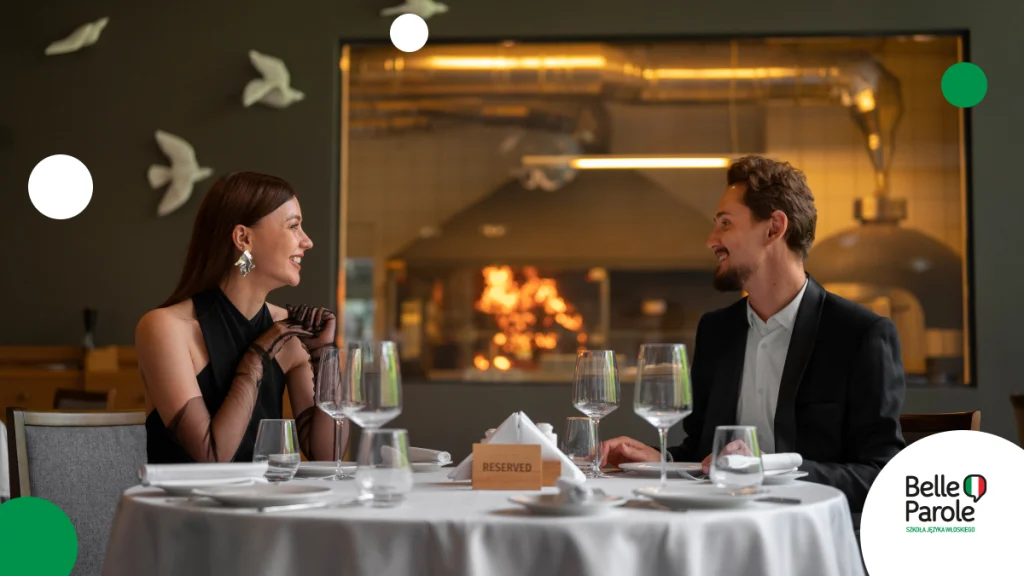 Dialog w restauracji po włosku