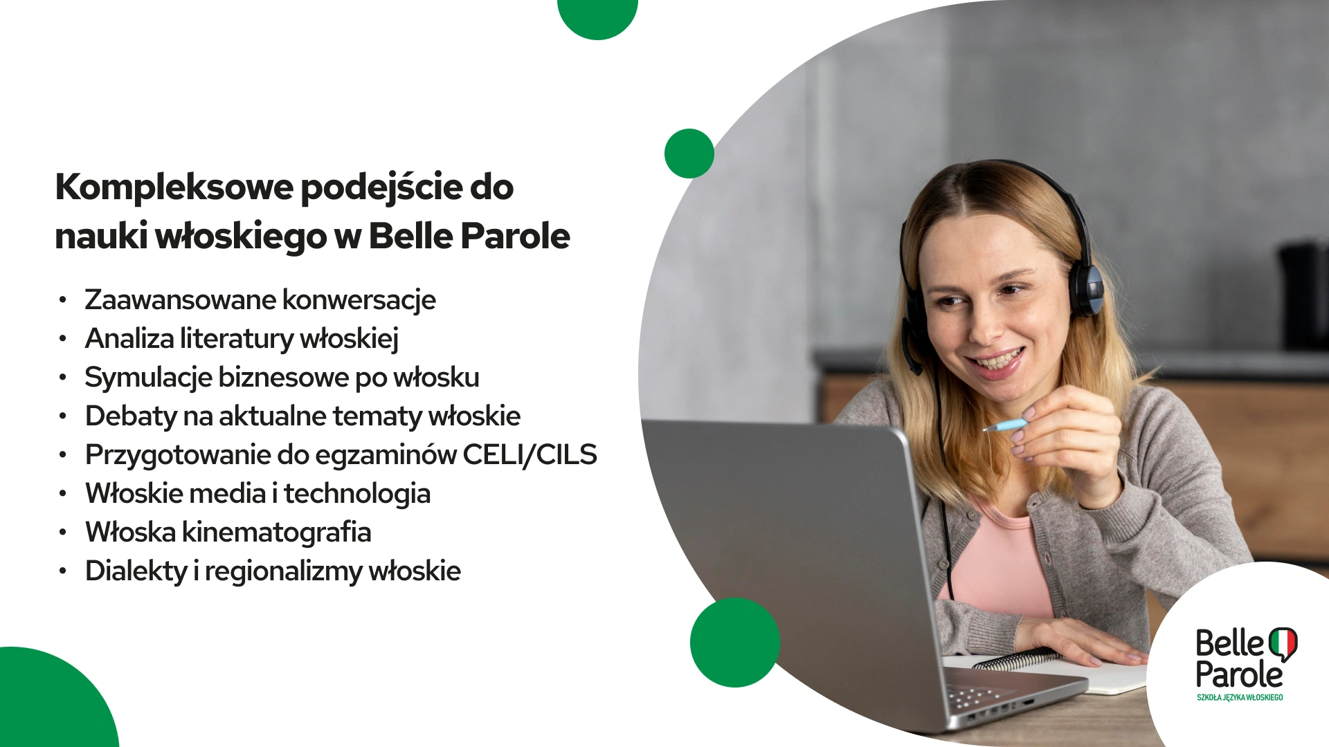 Kompleksowe podejście do nauki włoskiego w Belle Parole