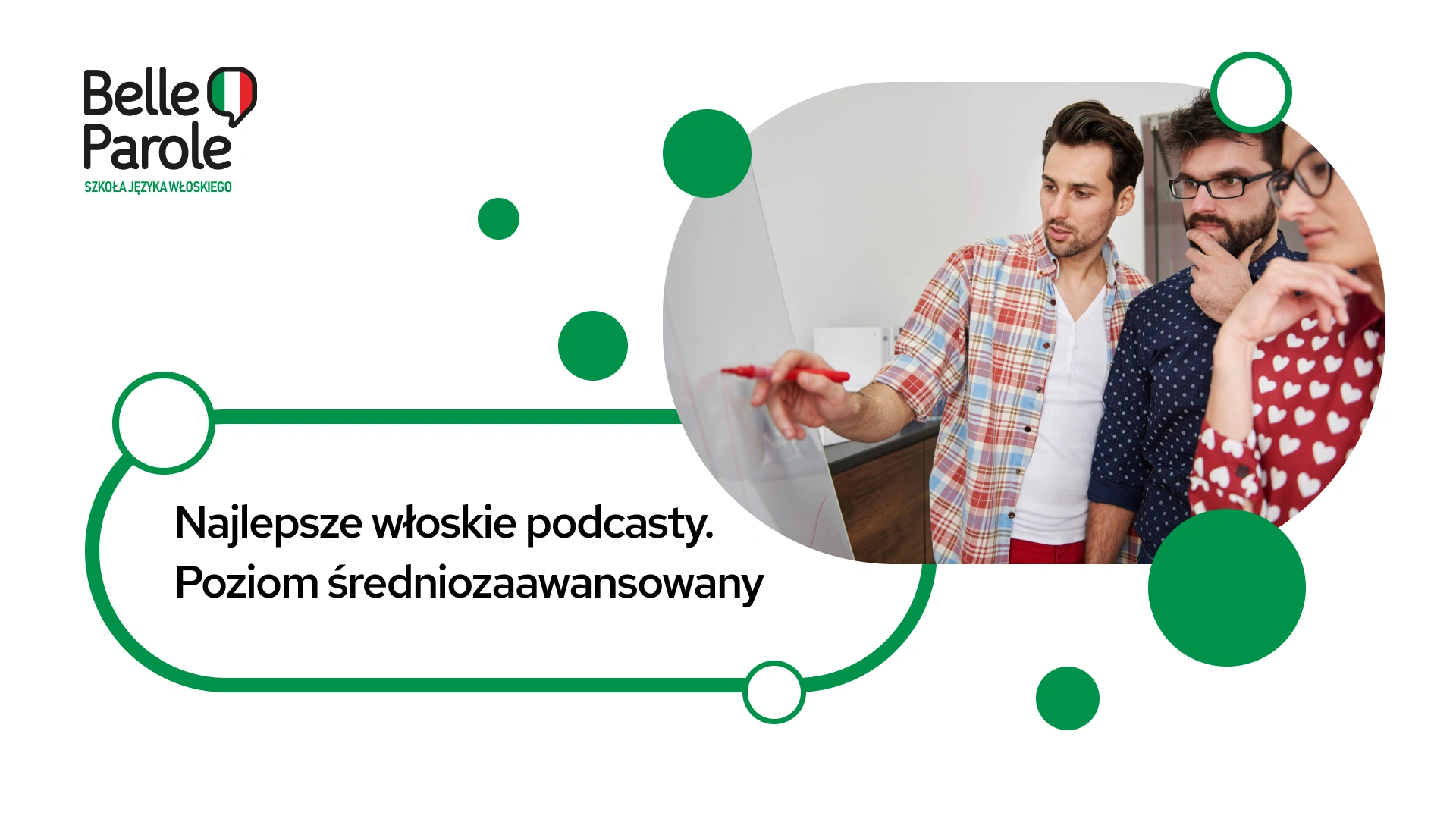 Najlepsze włoskie podcasty - poziom średniozaaansowany