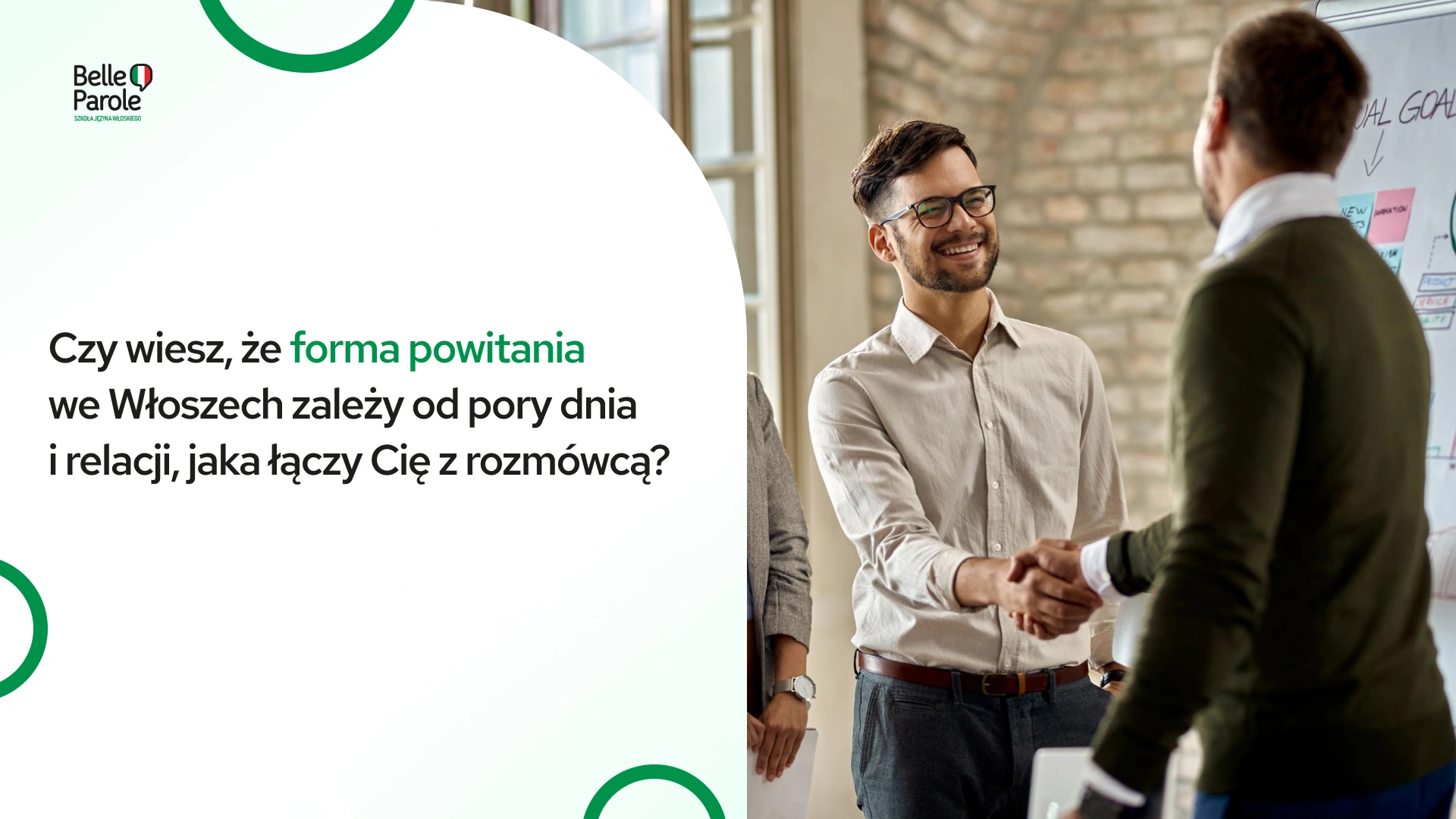Powitanie po włosku