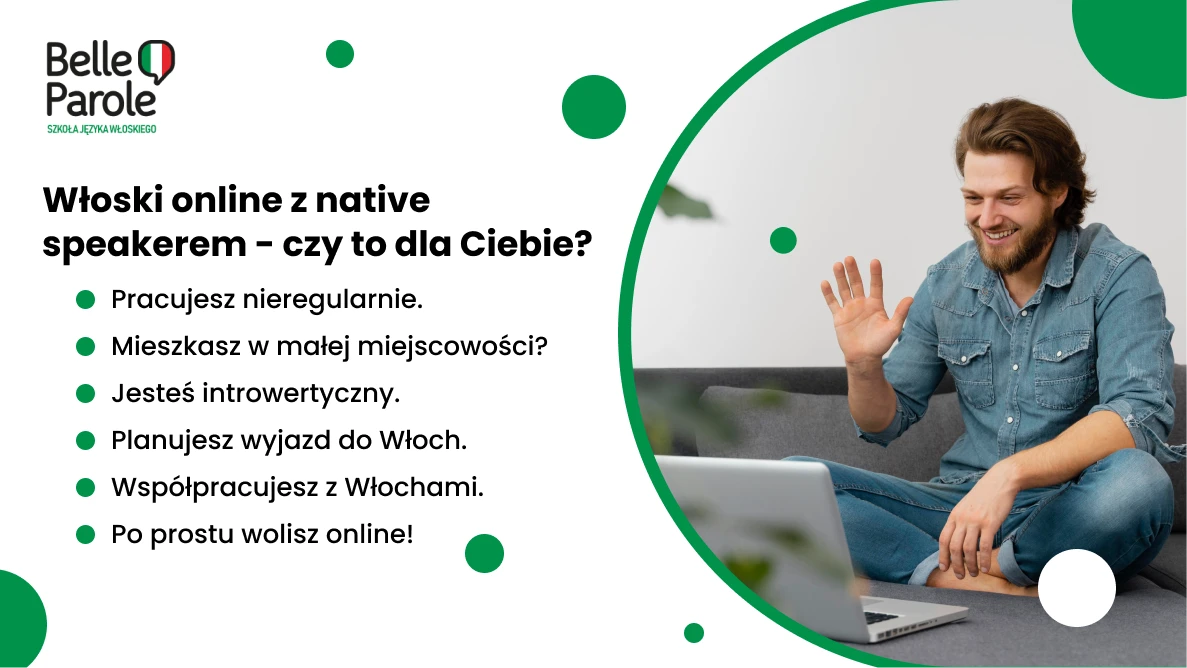 Włoski online z native speakerem - czy to dla Ciebie?