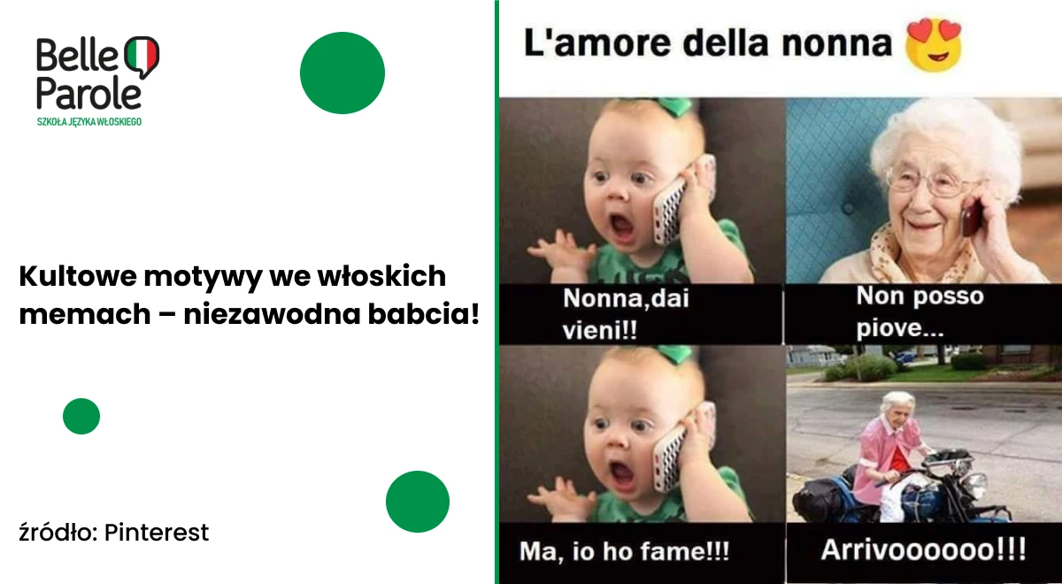 Kultowe motywy we włoskich memach – niezawodna babcia!