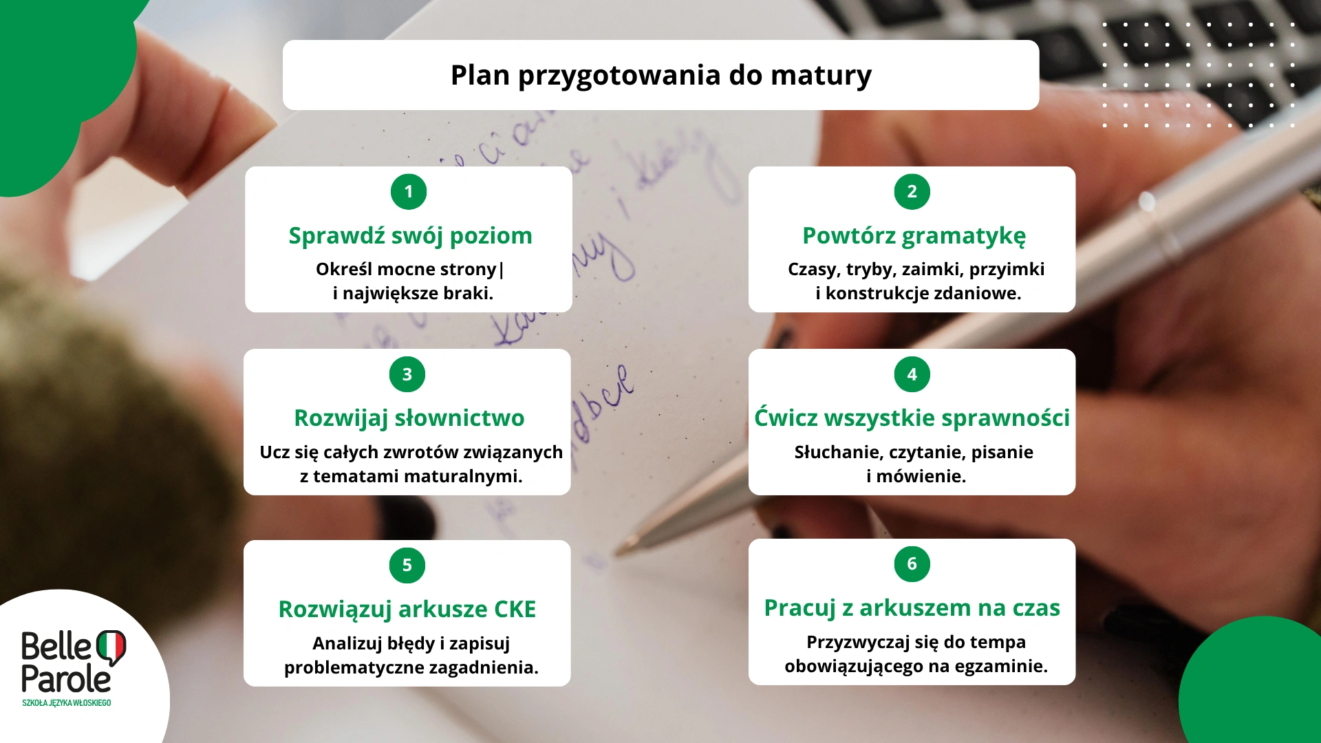 Plan przygotowania do matury