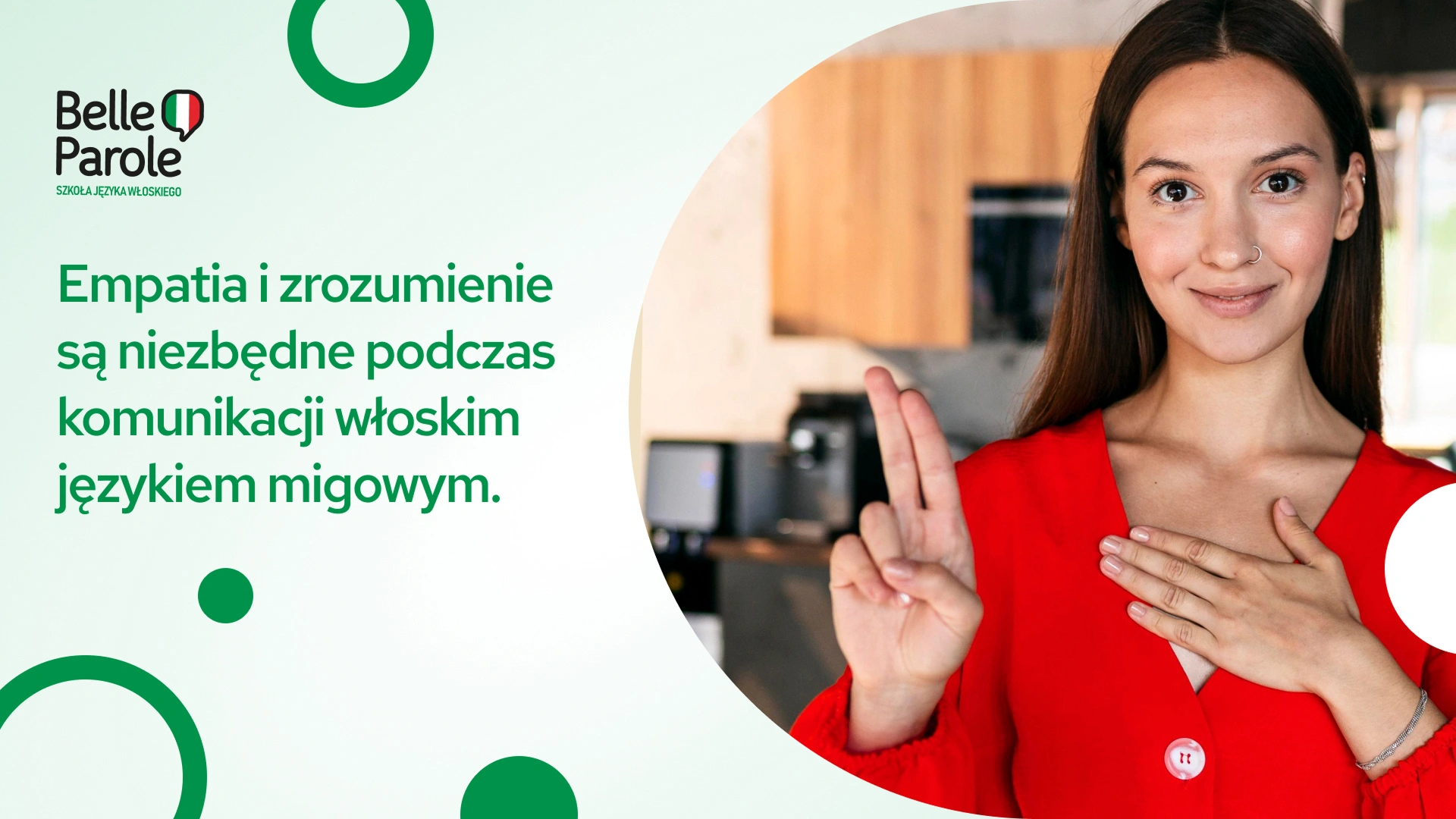 Komunikacja z niesłyszącymi - włoski język migowy podstawy
