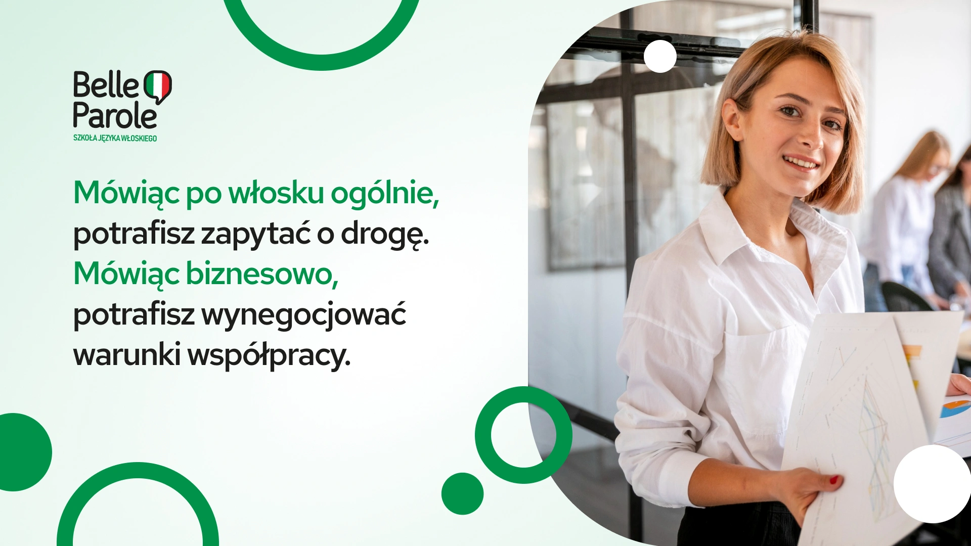 Włoski biznesowy. Włoski kurs biznesowy online