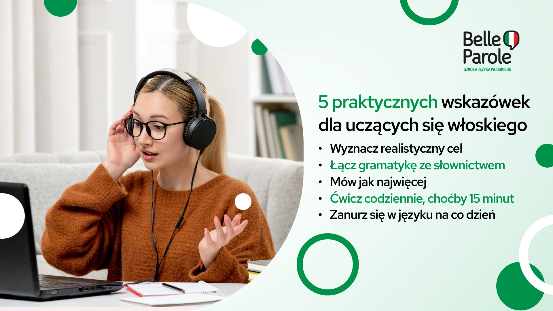 5 praktycznych wskazówek dla uczących się włoskiego