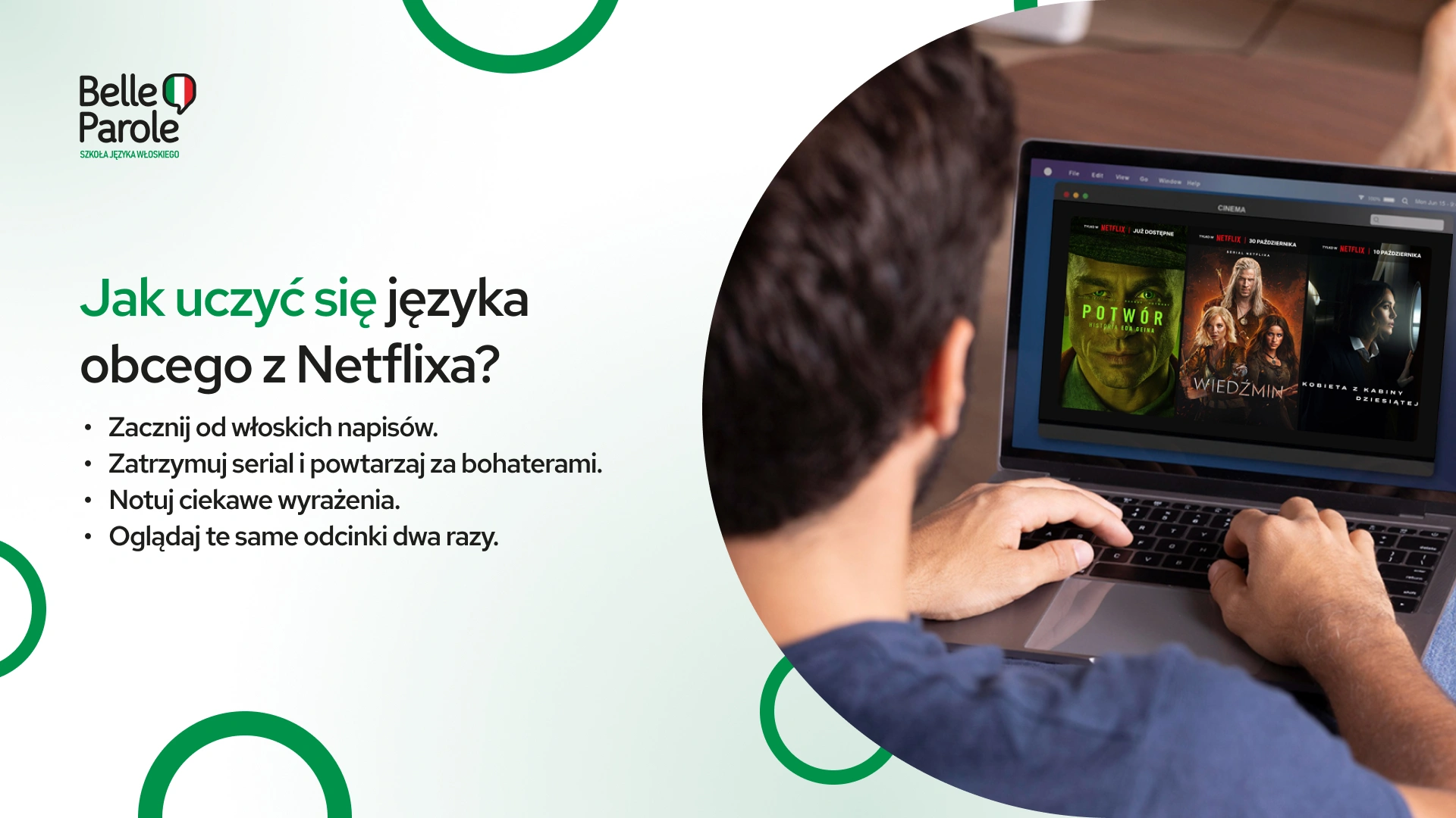 Grafika 2: Jak uczyć się języka obcego z Netflixa?