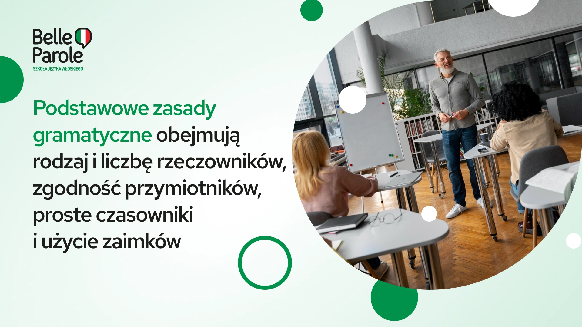 Podstawowe zasady gramatyczne języka włoskiego