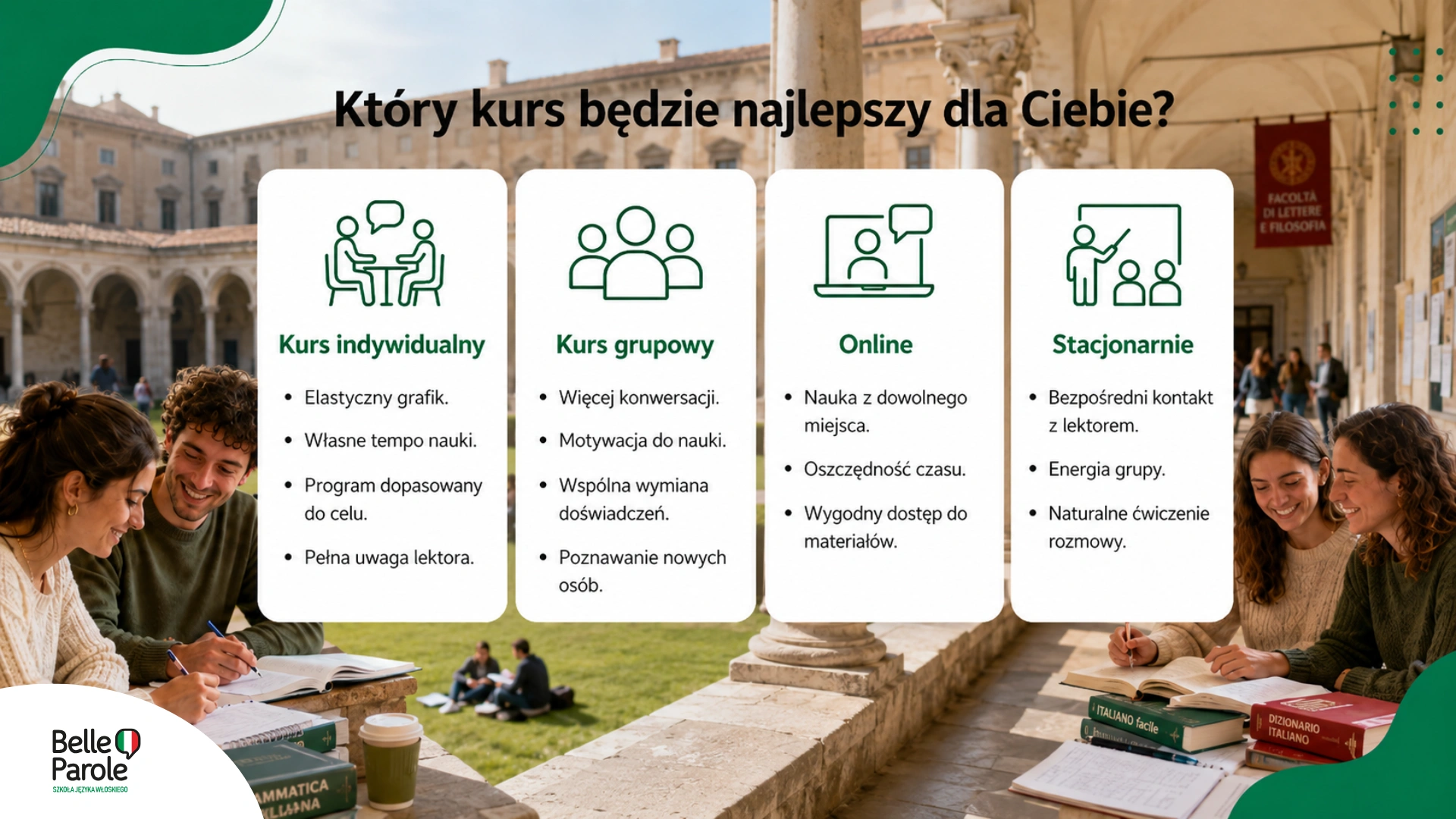 Który kurs będzie najlepszy dla Ciebie?