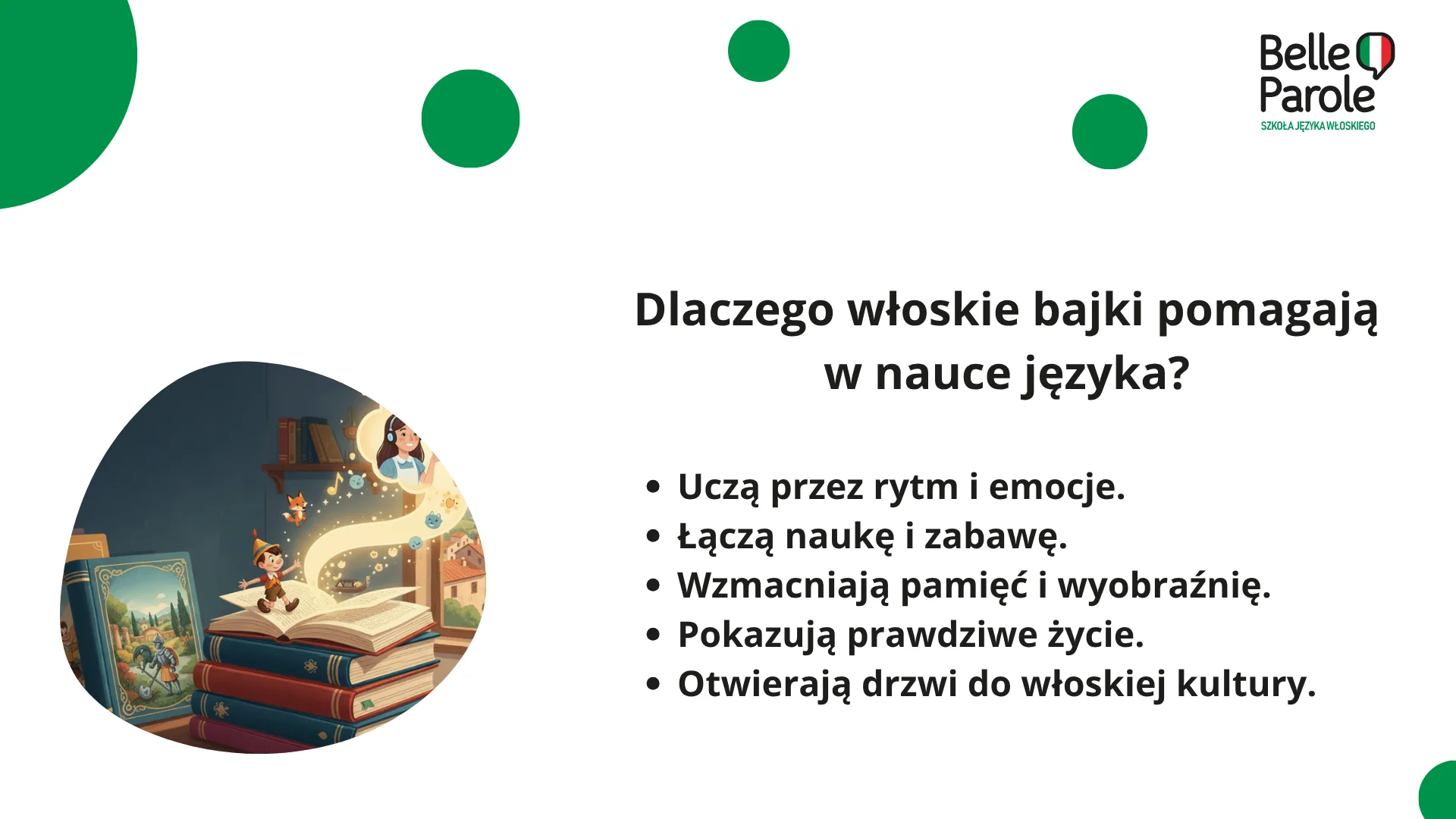 Dlaczego włoskie bajki dla dzieci pomagają w nauce języka?