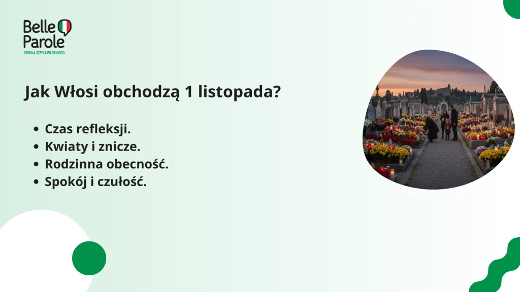 1 listopada we Włoszech – dzień pełen światła i wdzięczności
