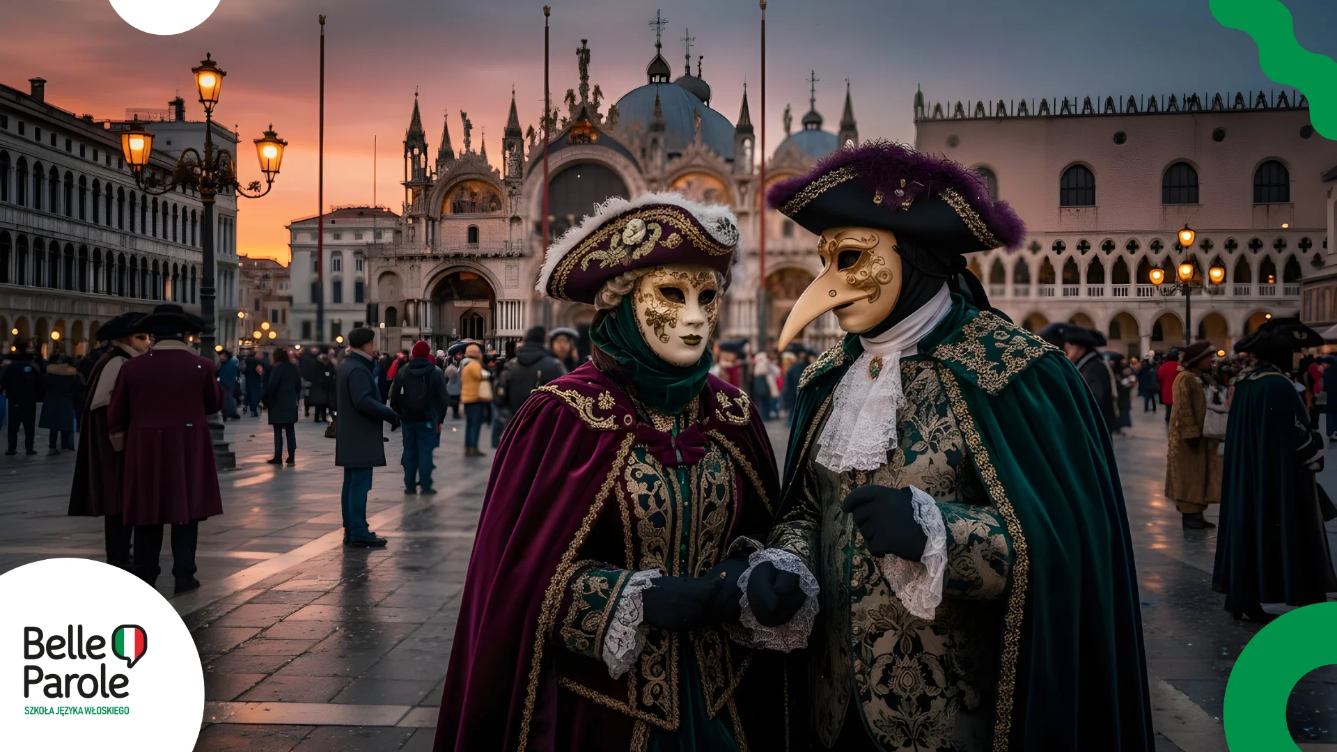 Maski weneckie - karnawał w Wenecji