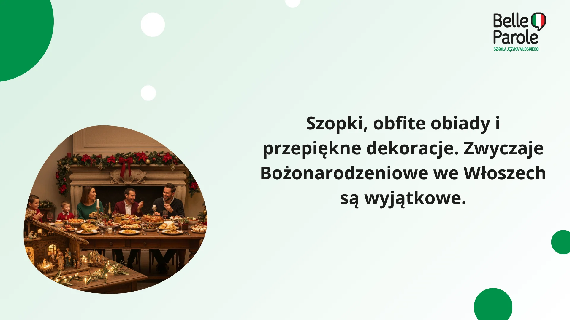 Włoskie zwyczaje bożonarodzeniowe 