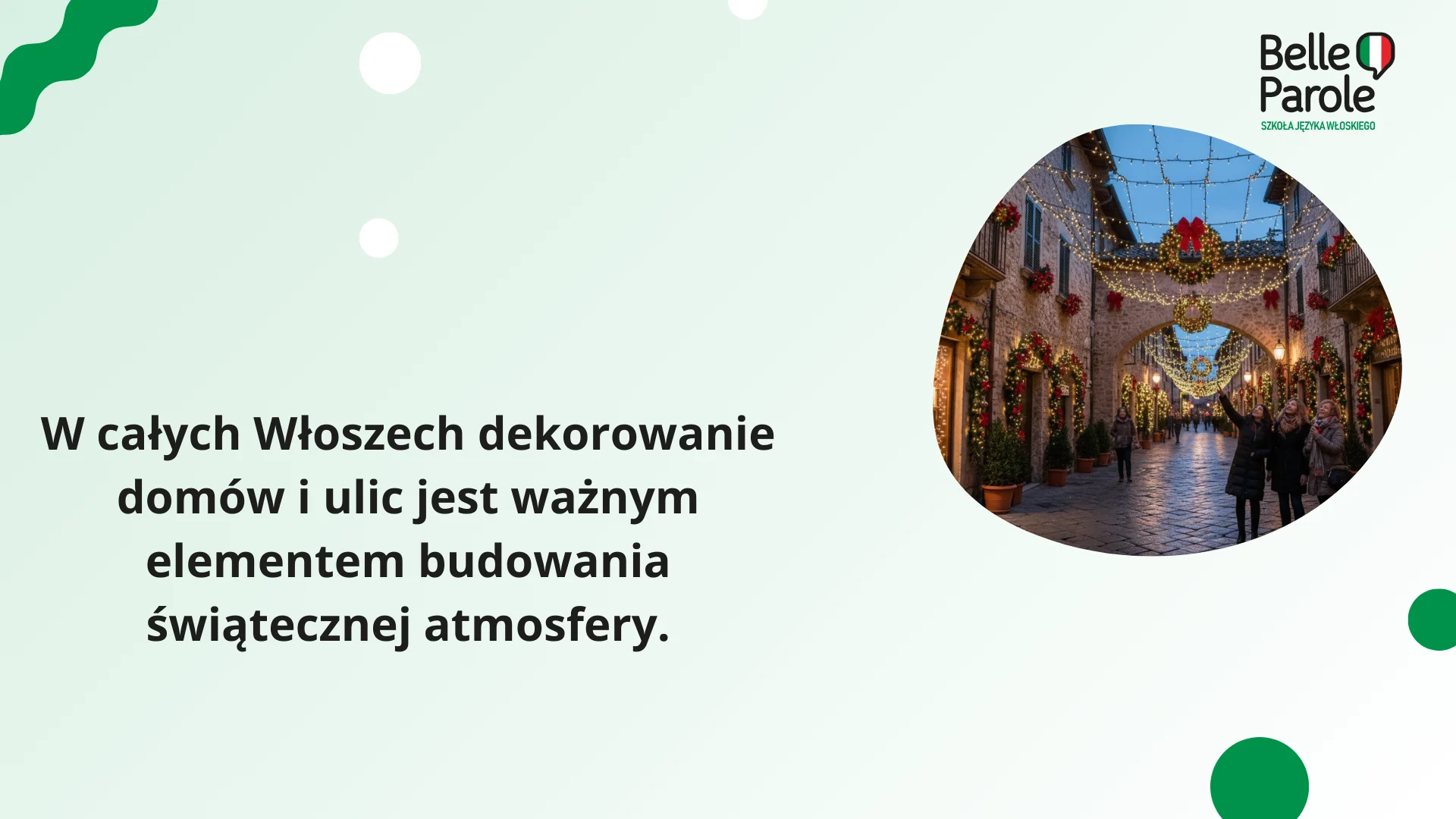 Dekorowanie ulic i miast we Włoszech 