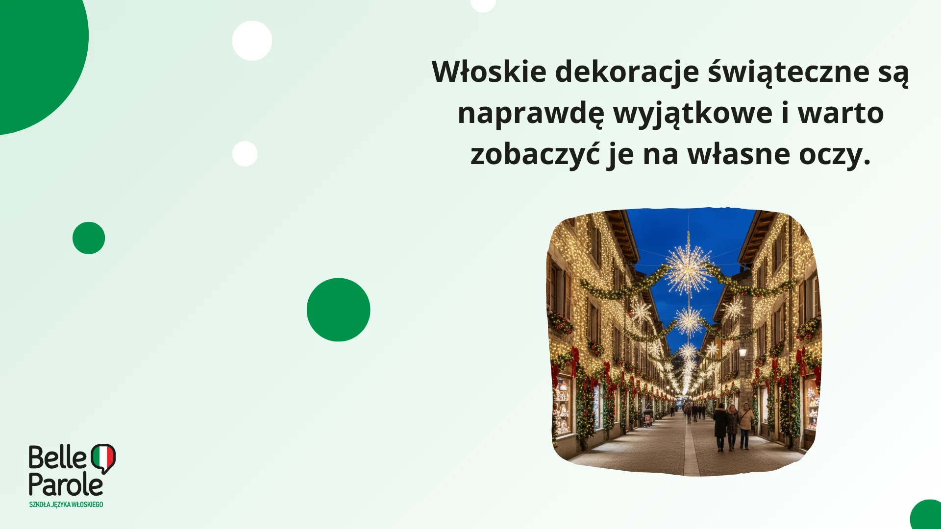 Dekoracje we Włoszech  