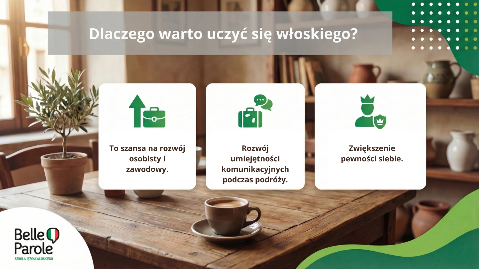 Korzyści z nauki włoskiego