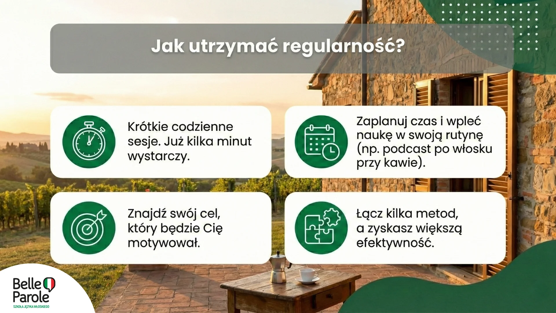 Jak utrzymać regularność?