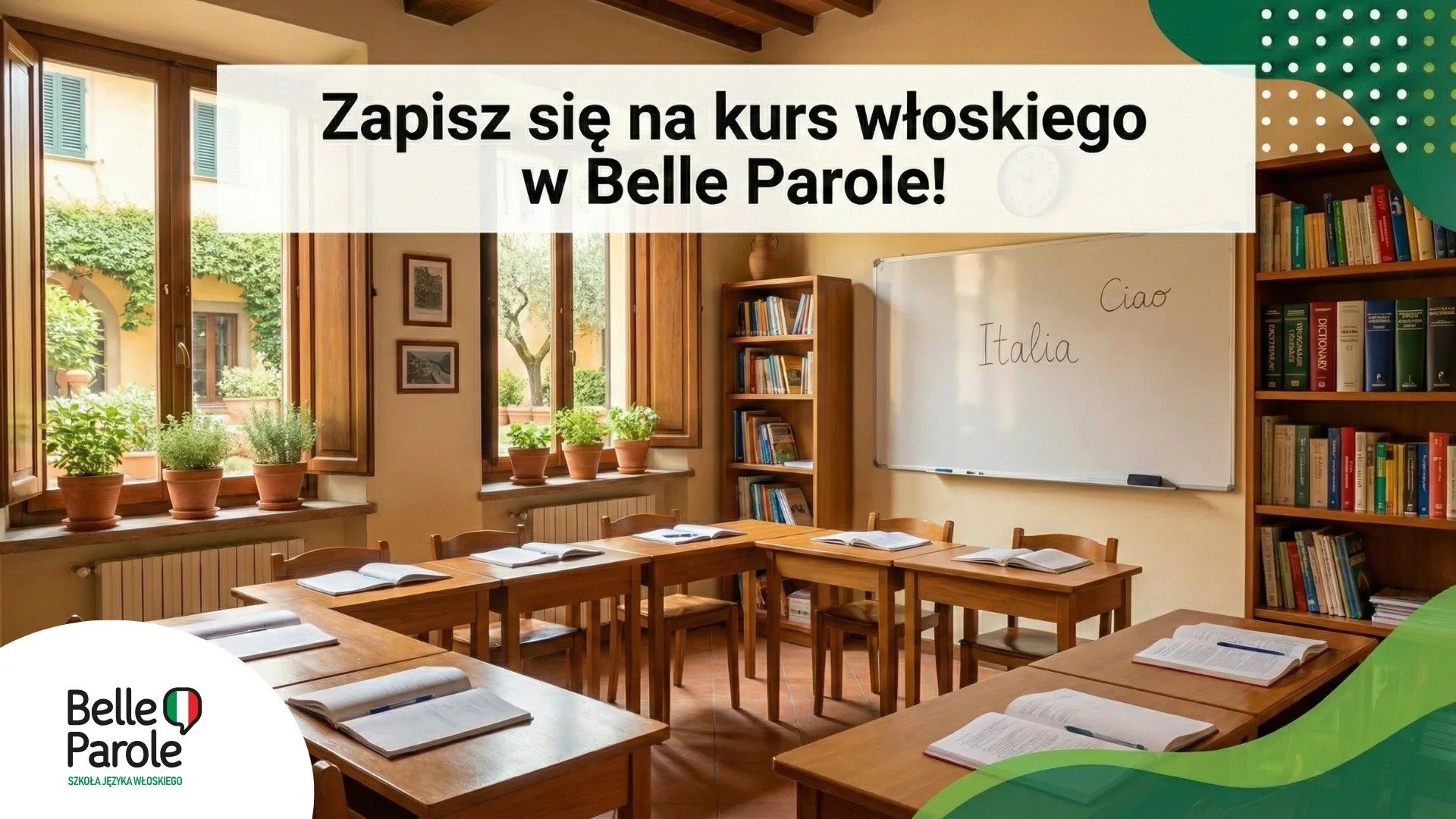 Zapisz się na kurs włoskiego w Belle Parole!