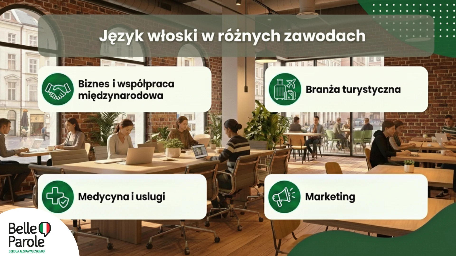 Język włoski w różnych zawodach