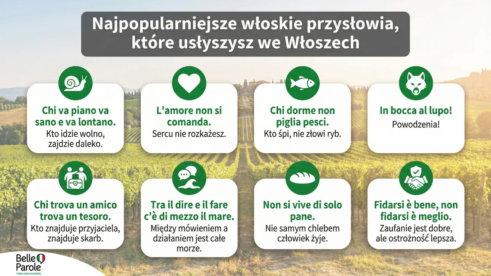 Najpopularniejsze włoskie przysłowia
