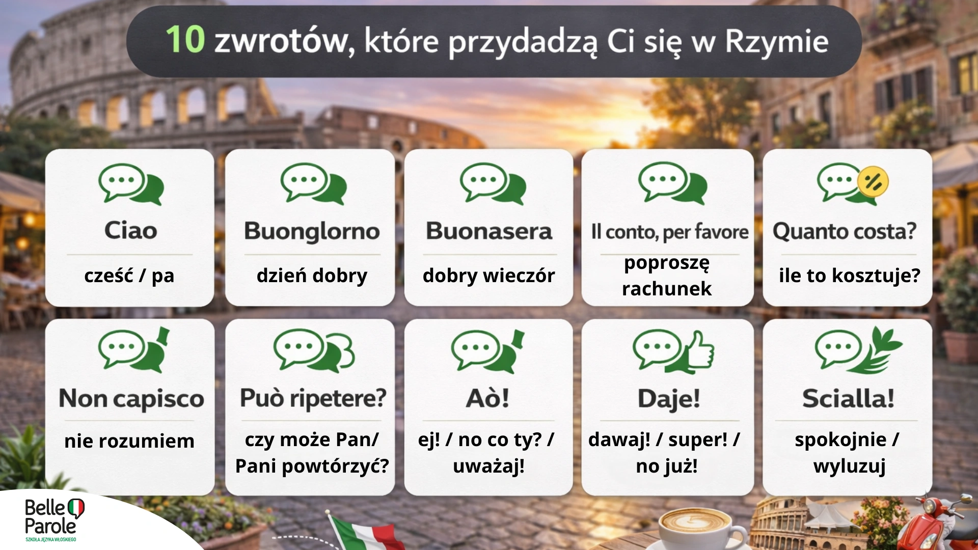 10 zwrotów, które przydadzą Ci się w Rzymie