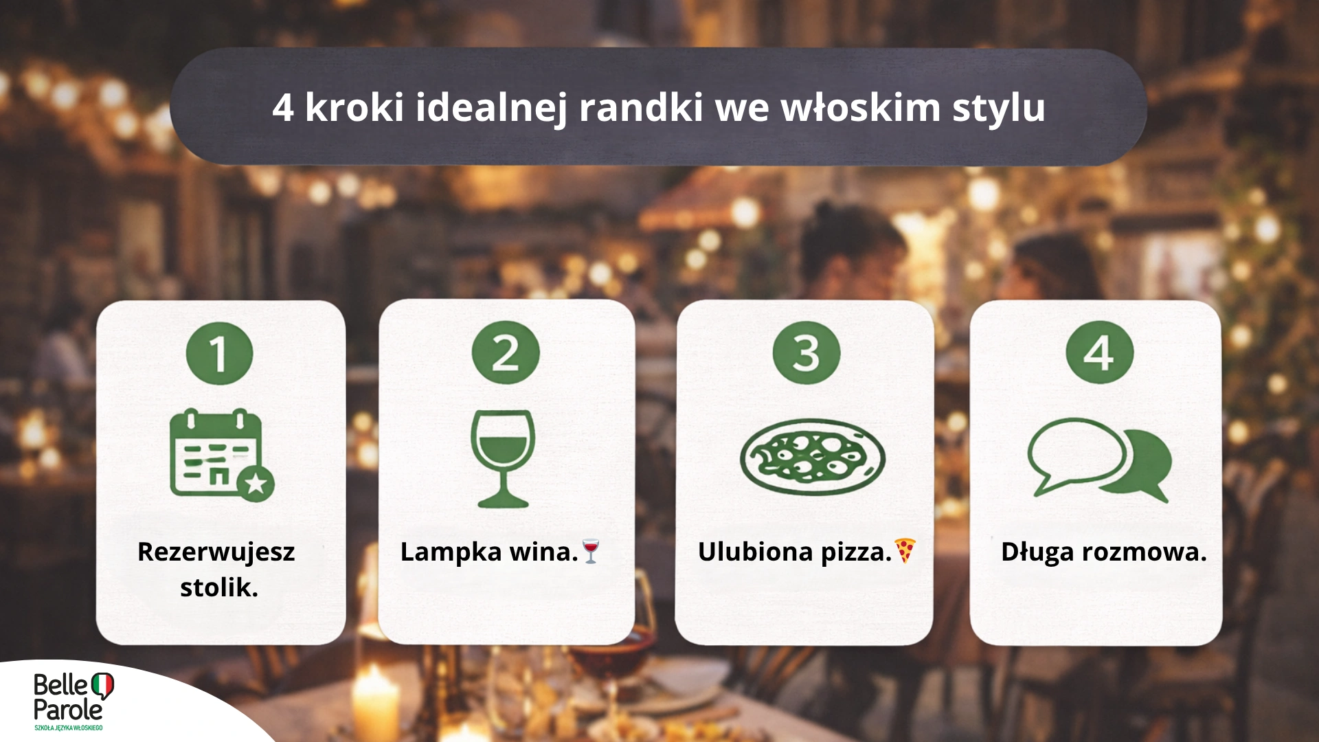 4 kroki idealnej randki we włoskim stylu