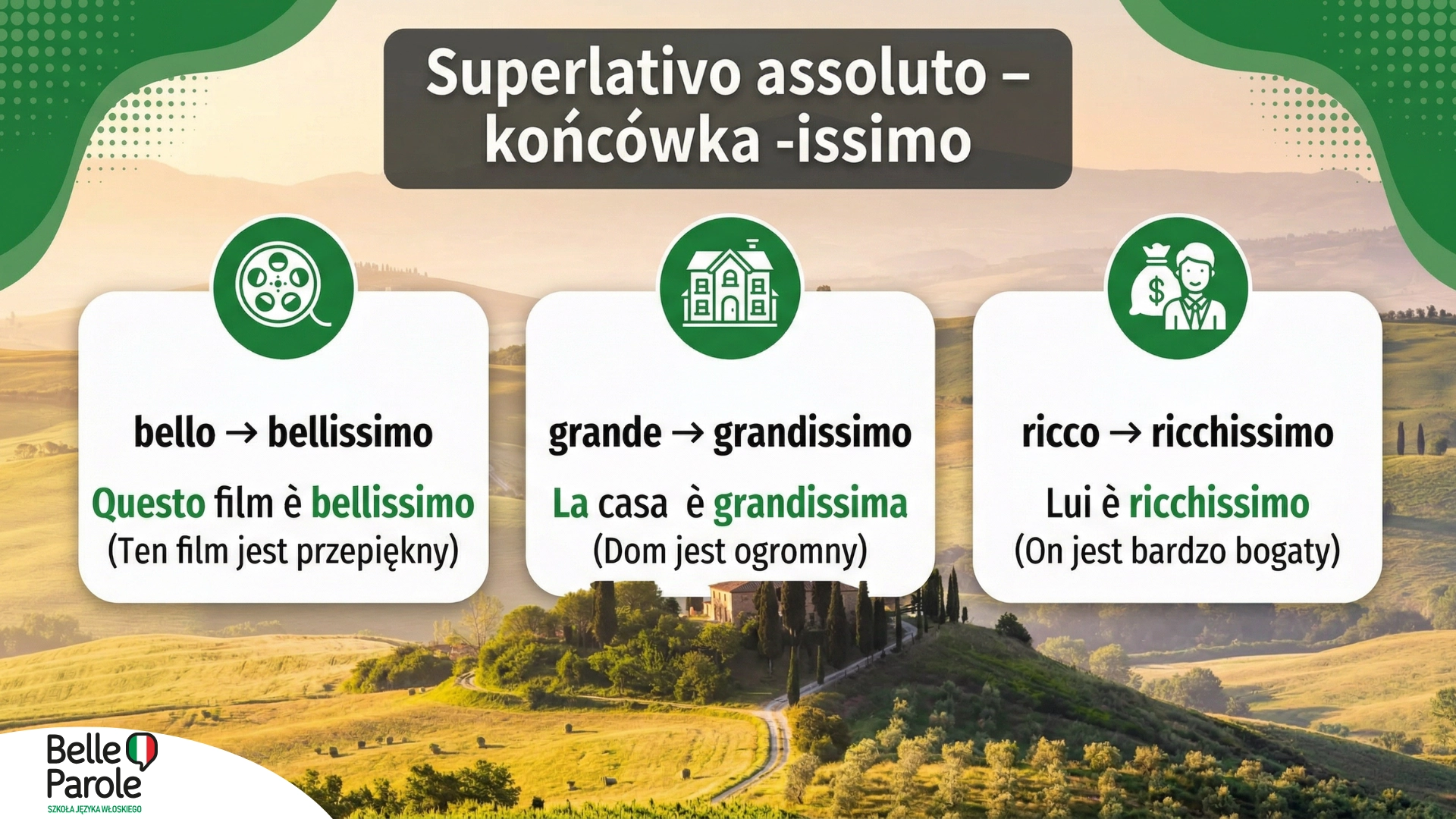 Superlativo relativo – jak to działa?