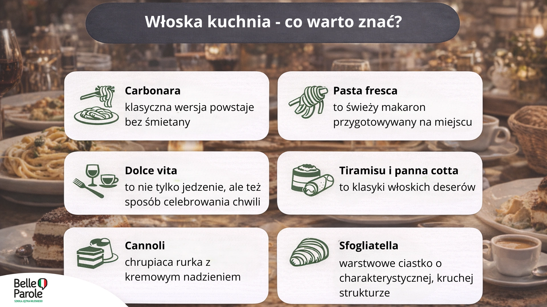 Włoska kuchnia - co warto znać?