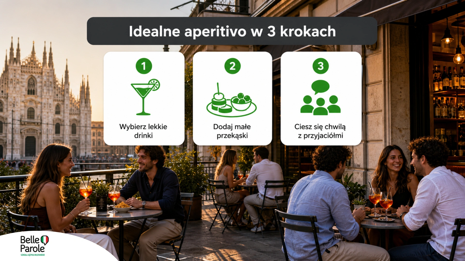 Idealne aperitivo w 3 krokach